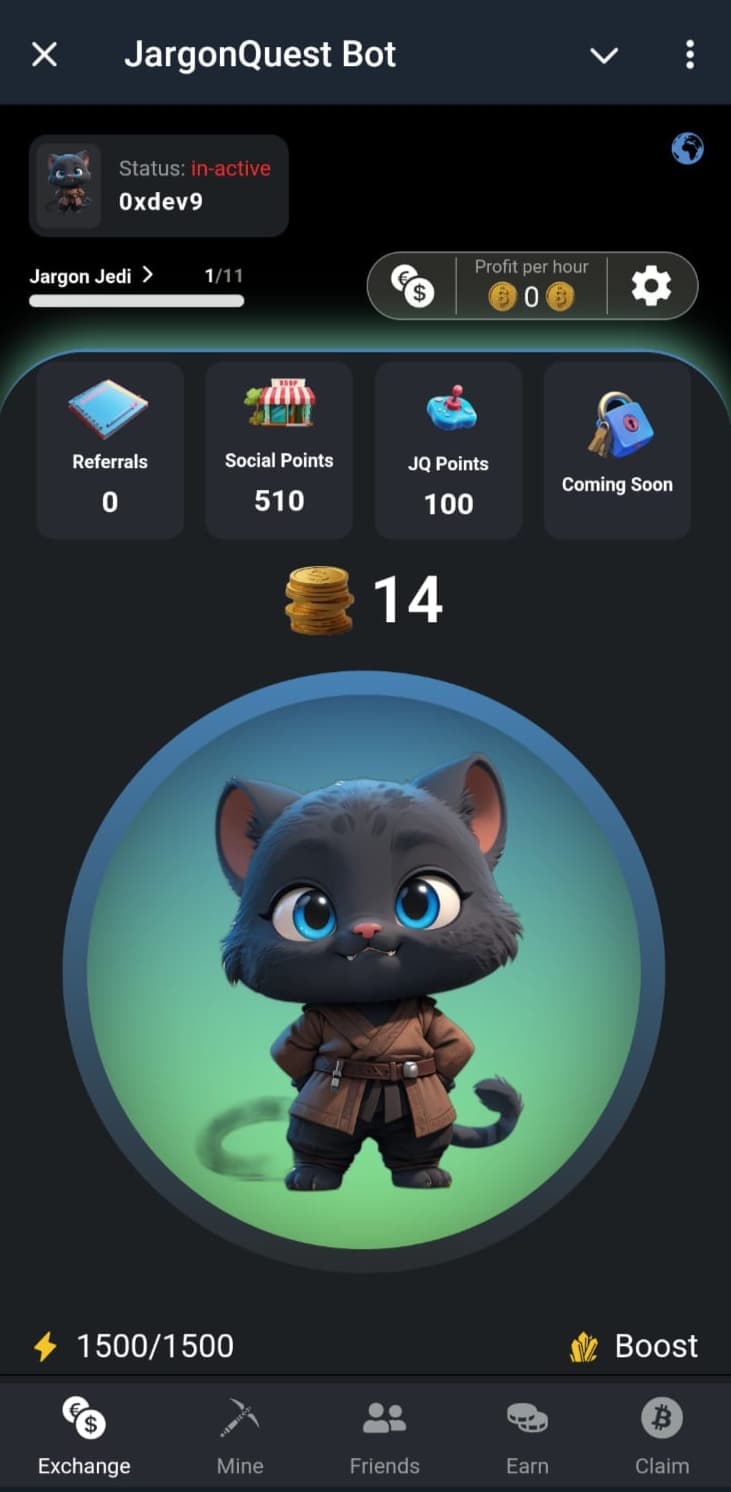 Tap-to-earn gameplay preview