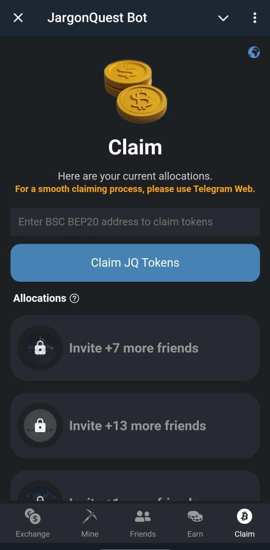 Connect wallet UI placeholder